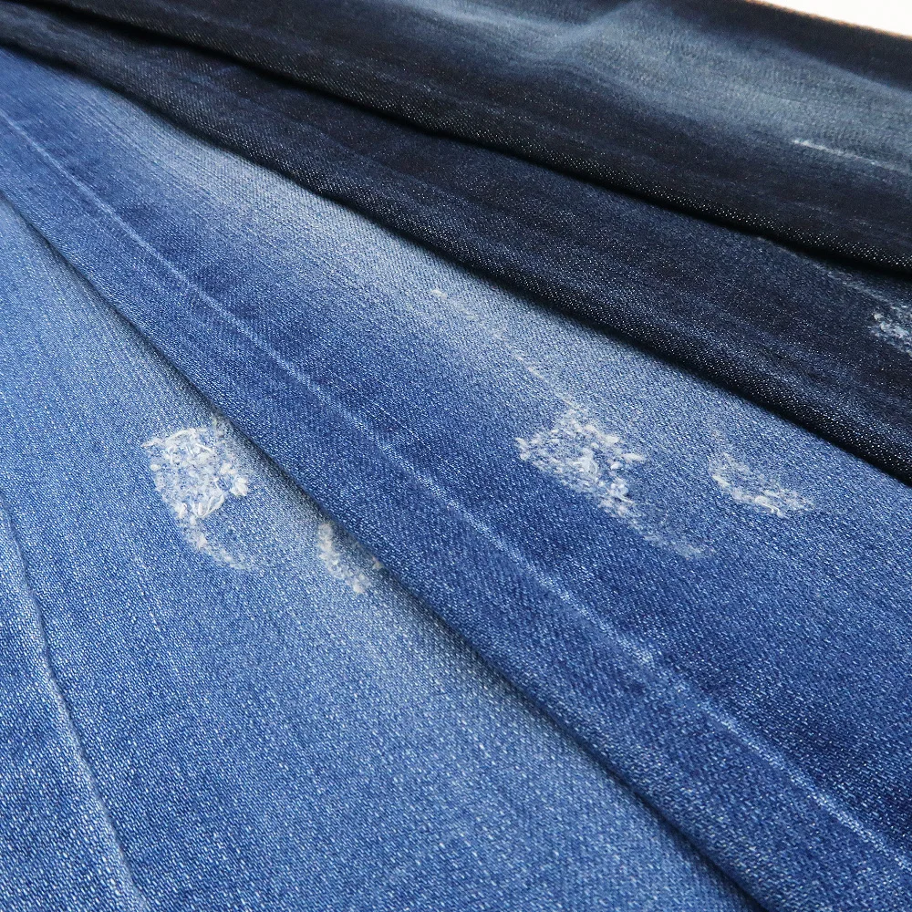 
55%Cotton 21%Polyester 22%Rayon 2%Spandex Rayon Spandex Fabric Stretch Jeans Material Top Quality Denim Fabric 