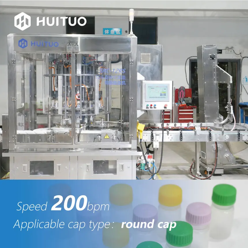 Automatic twist off, snap on or plastic screw capping machine capper