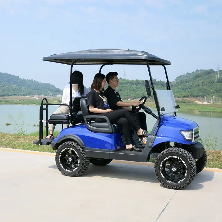 48V4KW Powerful electric golf cars with independent suspension ,Hunting golf car factory in China with powerful motor