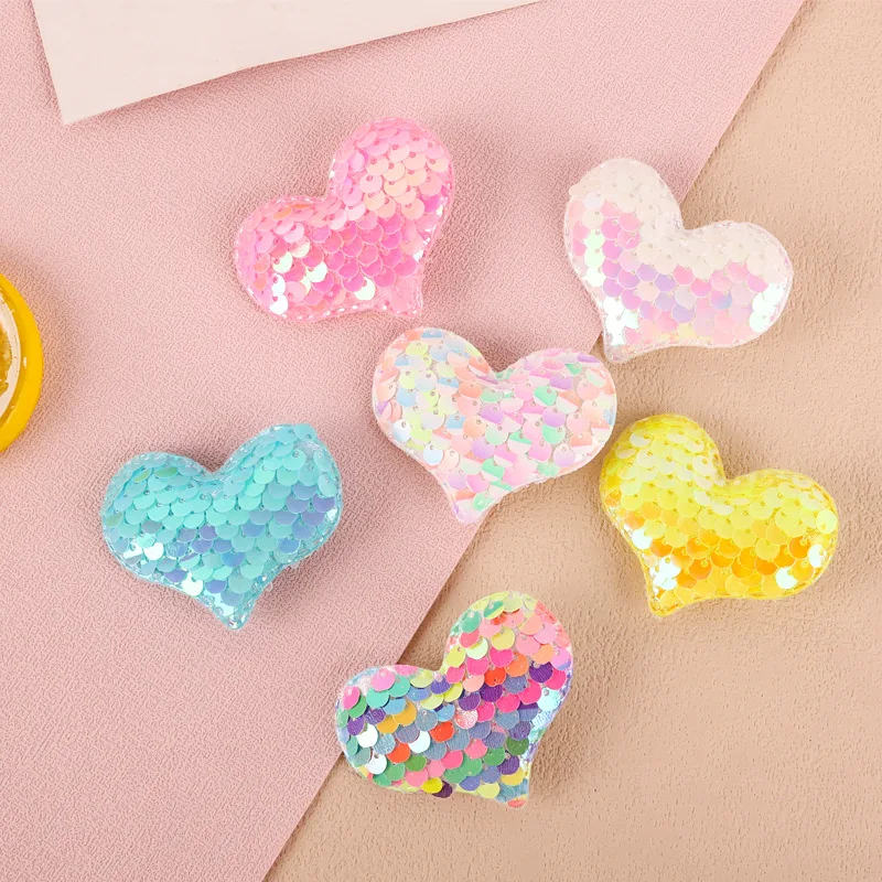 HP-204 Fashion Korean Cute Colorful Love Sweet Bangs Children Sequin Hairpins Girl Hair Accessories Hair Clip Hairpins Hair Pins