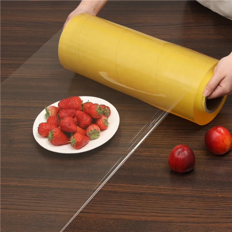 Factory high quality cling film food grade  PVC  jumbo roll cling film wholesale for food