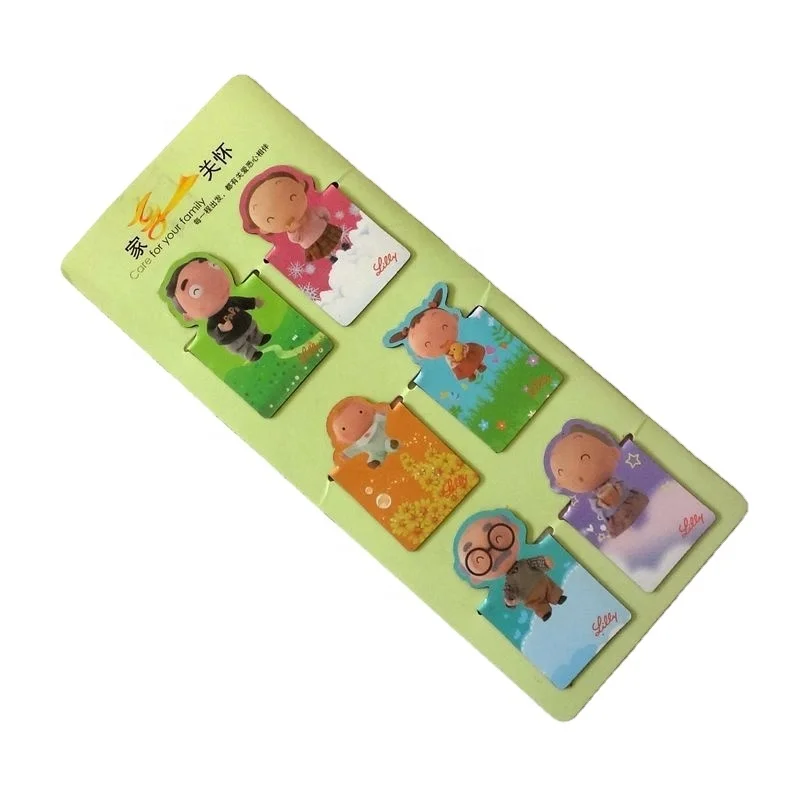 Custom Personalized Folding Magnetic Bookmark Cute  Cartoon Magnetic Bookmark Stationery