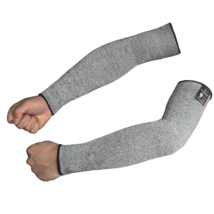 Серый Hppe устойчивый к порезам рукав рукава рабочий