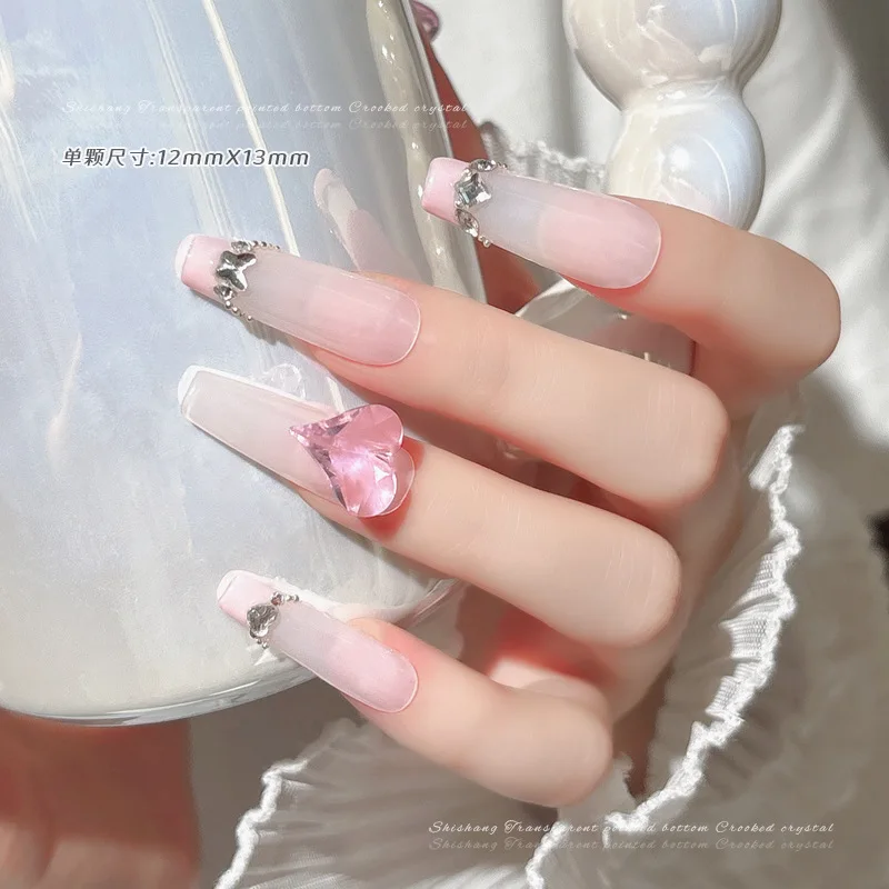 Paso Sico Super Shiny Sweet Heart Glass Point Back Crystal Stone DIY Clothing Jewelry Accessories