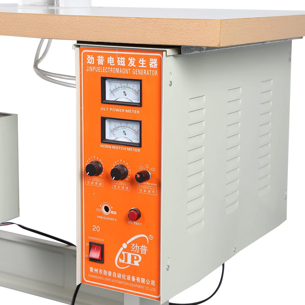 Semi Automatic Face Mas Machine Ultrasonic Mask Earloop Spot Welding Machine With Table Available JP-50-Q