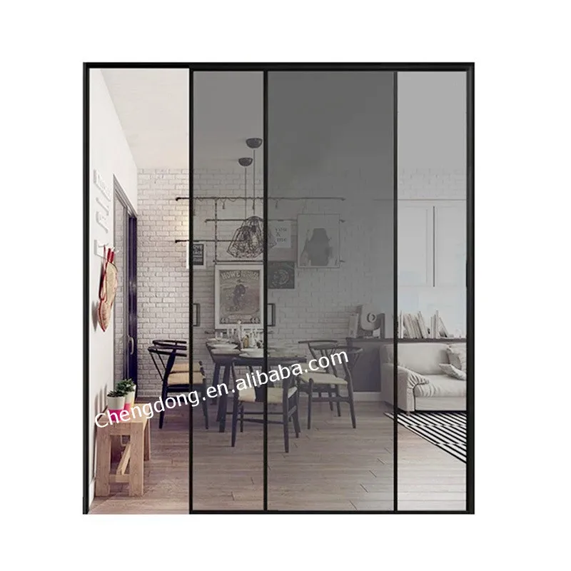 
Australia standard exterior patio 3 panel double glazed triple tempered glass floor to ceiling large sliding doors 