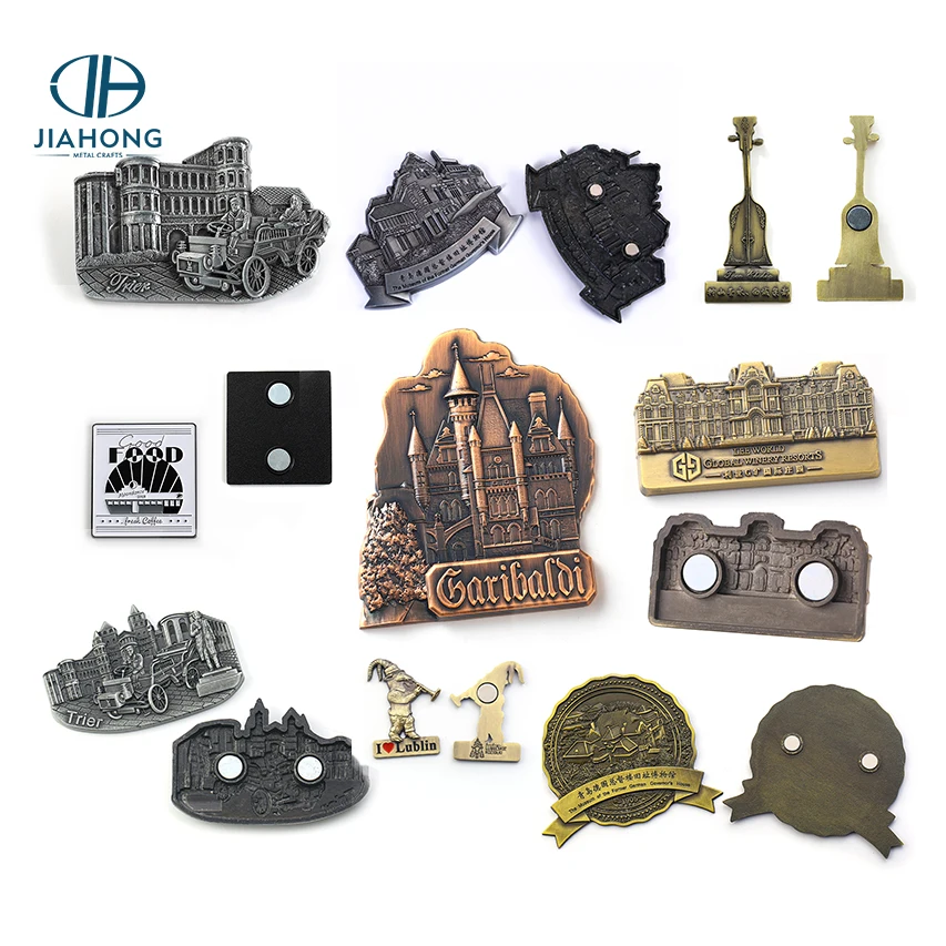 Promotional Fridge Magnets  Free Design Custom Fridge Magnet Souvenirs Metal Magnetic 3d Fridge Magnet for Travel Gift