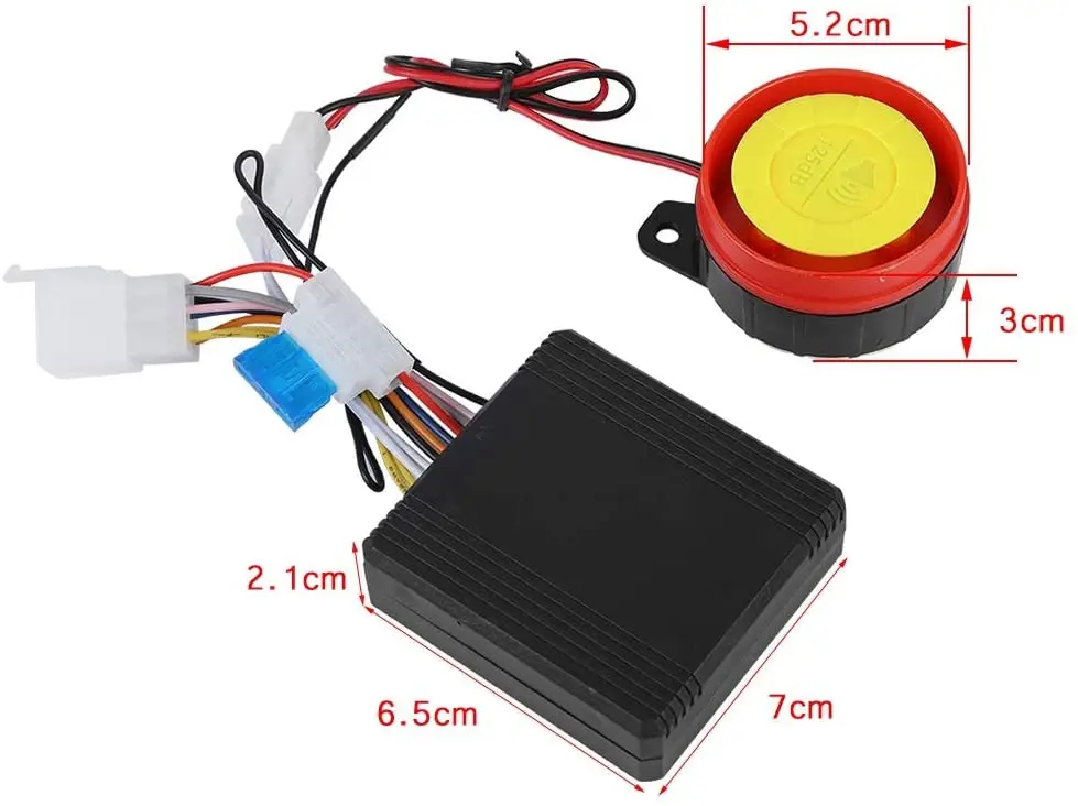 Universal Motorcycle Alarm System Remote Control Engine Start 125dB
