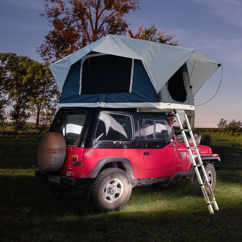 outdoor camping suv cars truck black inflatable air tube roof top blow up car tent