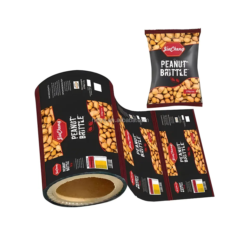 Customized Plastic Film Roll Seasoning Sauce Curry Paste Packaging Film Roll For Food Packaging Bopp PP PE PET Laminated Film