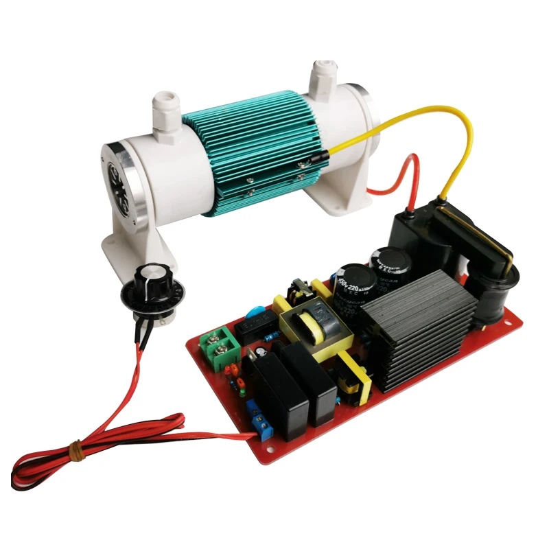 longevity Dual air cooling adjustable 5g/h generator ozone quartz tube for water treatment machine