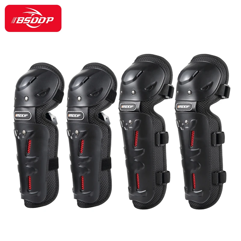 BSDDP 4pcs Knee Protection Bike Crash Protection Leg Motorcycle Riding Outdoor Equipment