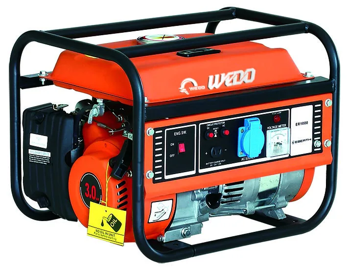 WEDO factory WD 1500 1100W OHV маленький бензиновый мощный портативный генератор переменного