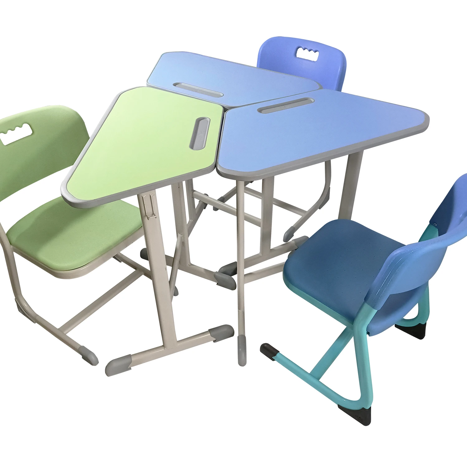 School Furniture Combination Desk and Chair students classroom and training room table and chair