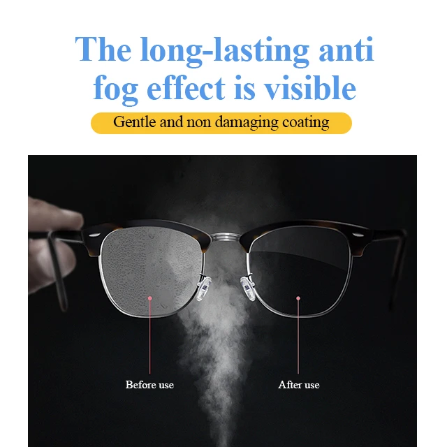 Customizes Lens Anti-fog Wipes Pre-moistened Individual Package Glasses Anti-fog Wipes Used in Winter for Glasses Lenses Camera