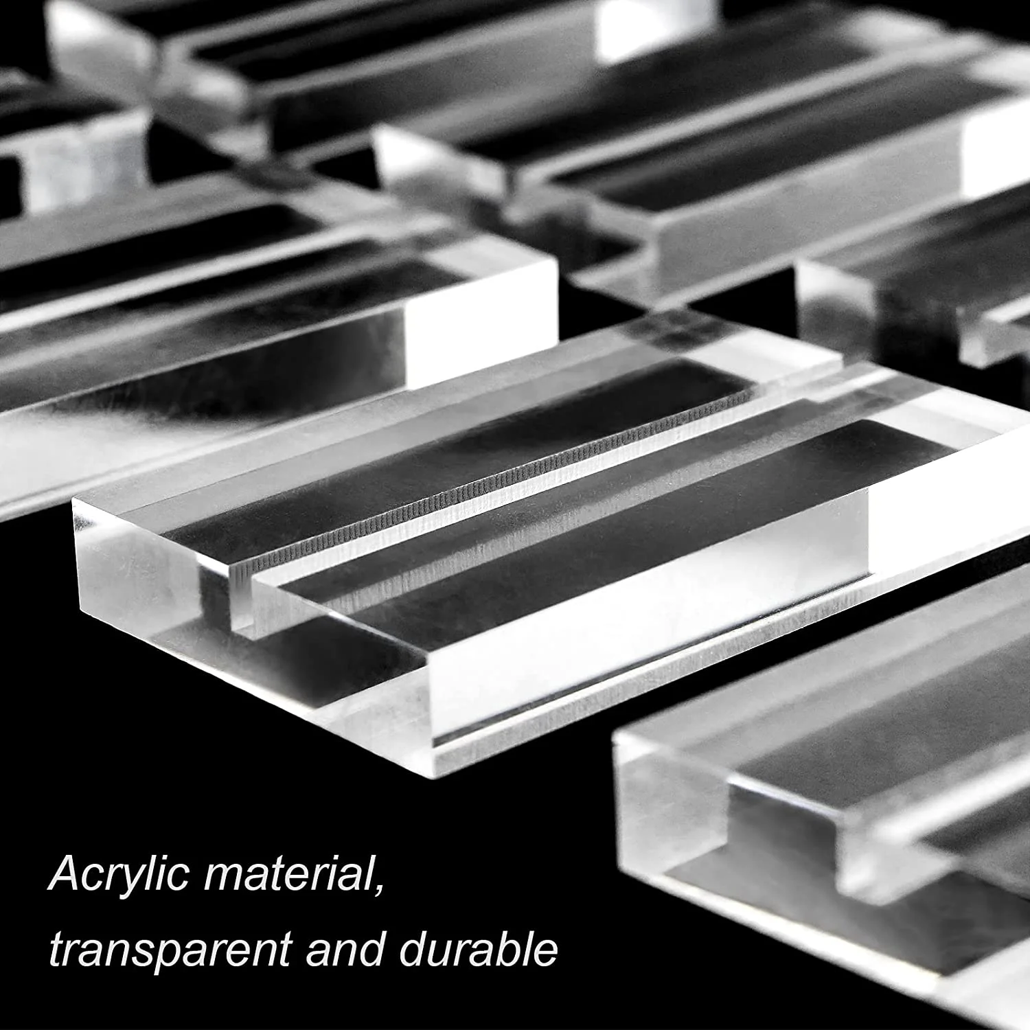 Gaojian Acrylic Sign Stands Clear Place Card Holders Table Number Stands Card for Wedding Party Events Office Business Meeting