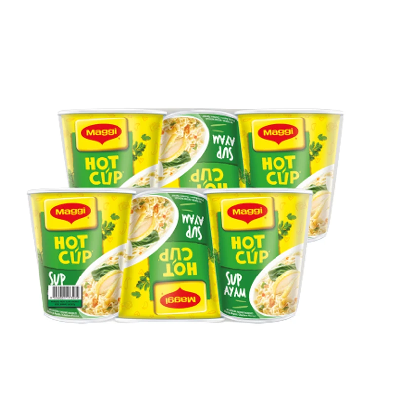 High Quality Instant MAGGI-Hot Cup Chicken Noodles 57g Made From a Blend of Aromatic Herbs and Spices