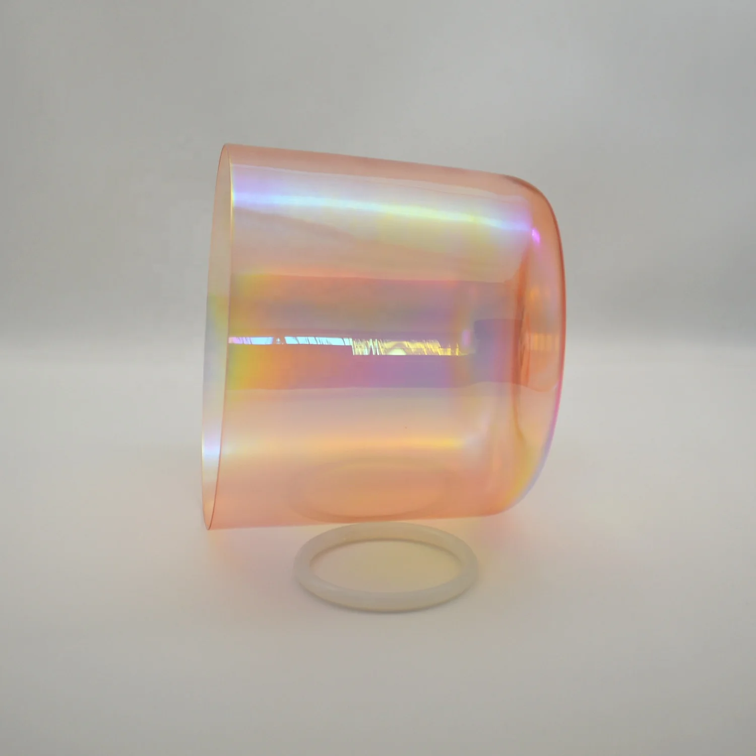 Чакра с прозрачными кварцевыми кристаллами, 6-12 дюймов, 432 Гц, 440 Гц