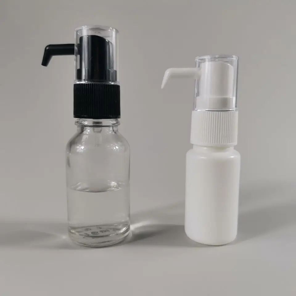 Custom White Black Plastic Short Nozzle Nasal Spray medical nasal spray