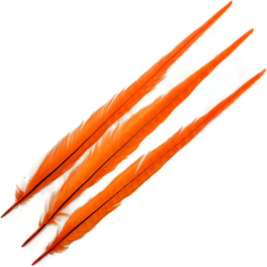 High Quality 20-22 inch Bleached Dyed Ringneck Pheasant Feathers