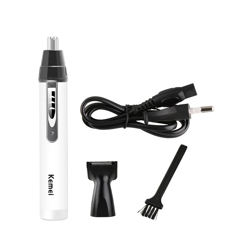  KEMEI KM-6652 2in1 профессиональная электрическая аккумуляторная машинка для стрижки волос в носу и ушах бритва триммер средства личной гигиены