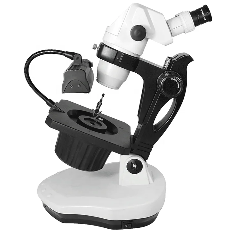 Led Illumination Professional Jewellery Gem Checking Microscope