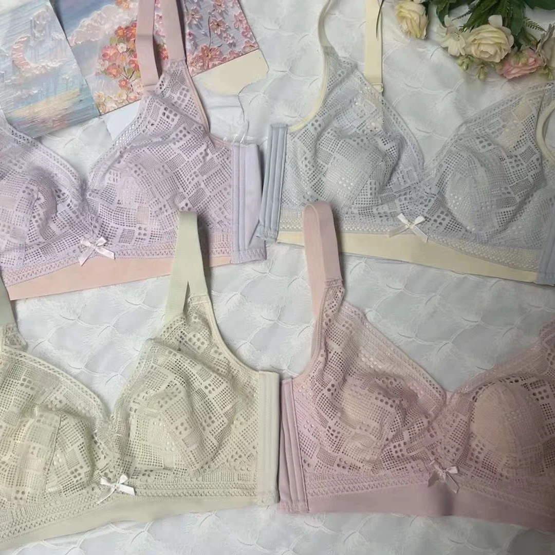 Wireless Prosthesis Bras,Breathable Full Cup Nude Silicone Breast Pockets Ladies Brassiere