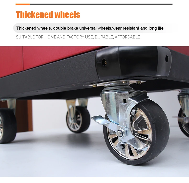 7 Drawers Rolling Metal Tool Cabinet Trolley Cart With Workshop Tool Sets Box Automobile Maintenance And Repair Industry