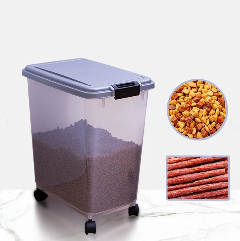 Rice Moisture-proof Insect-proof  Kitchen Storage Pet Ration Bucket made in China