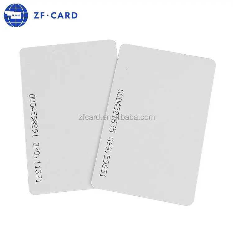 Standard PVC  white blank chip contact card  Wholesale Printable Rfid sle4442 smart  nfc black card supplier
