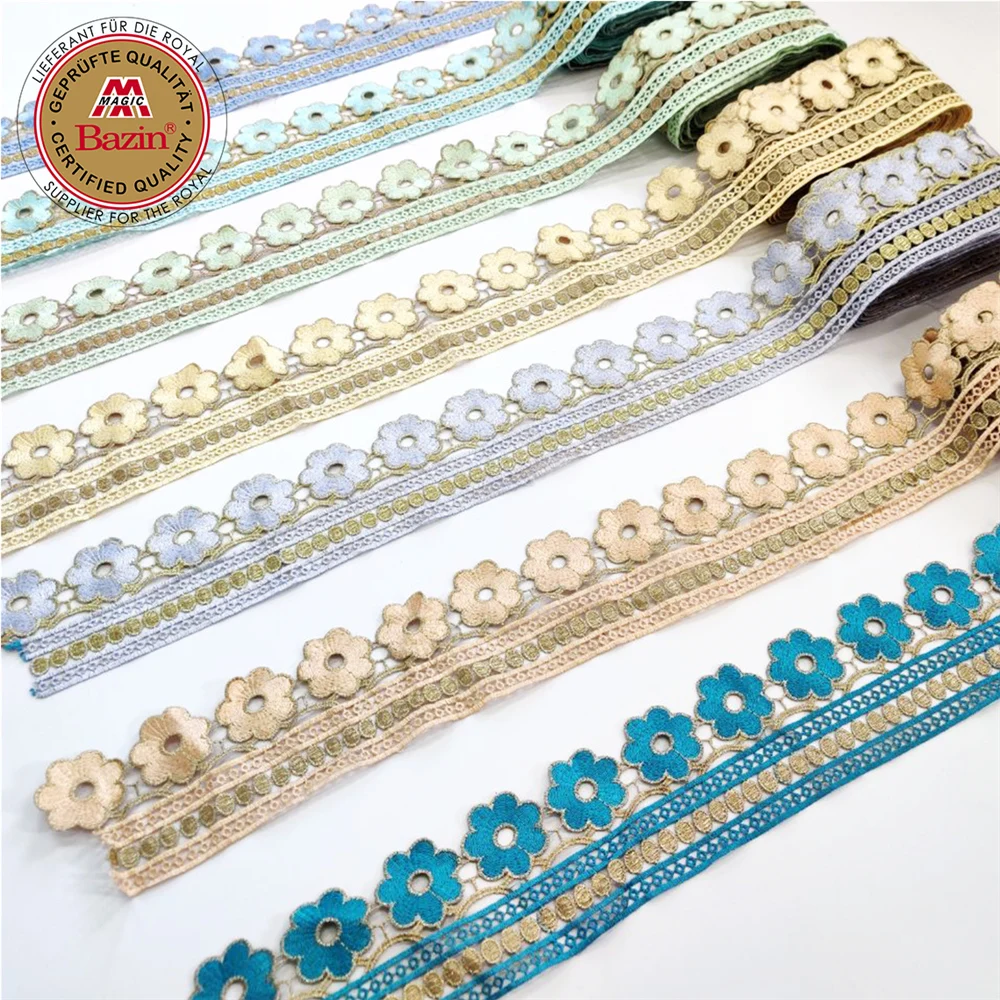 Dokaka Embroidered Lace Trim Accessories Ribbon For Crafts For Indian Women Dresses Decoration Handmade DIY Sewing Clothing Lace