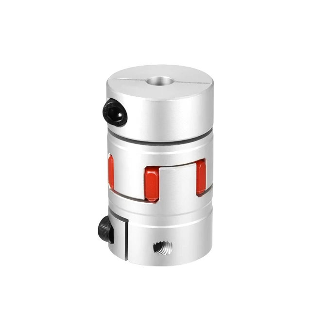 Custom Aluminum 6061 Anodized Spider Flexible Shaft Screwball Coupling