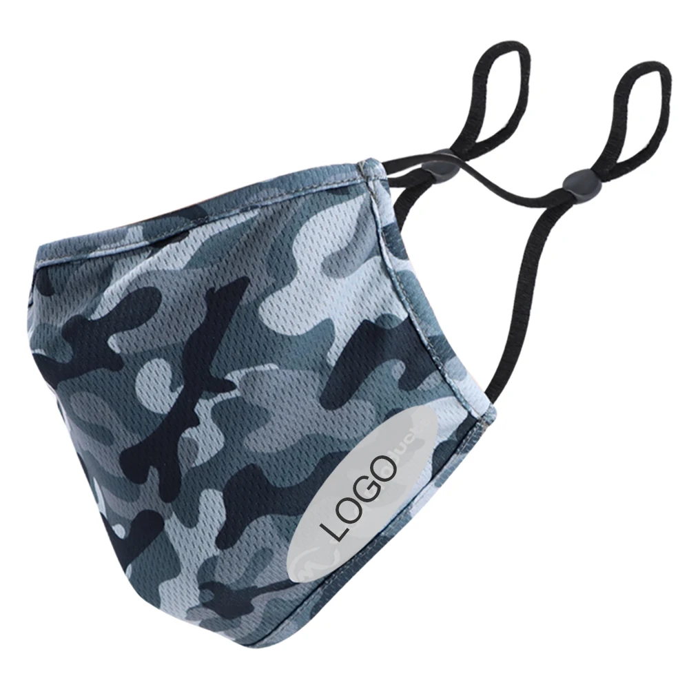 Reliable Material Print Sports Mask With Camouflage Pattern Summer Mask