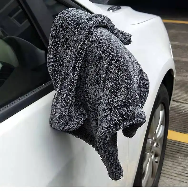 Products Dual Sides 1400gsm Microfiber Twisted Towel Car Drying Towel