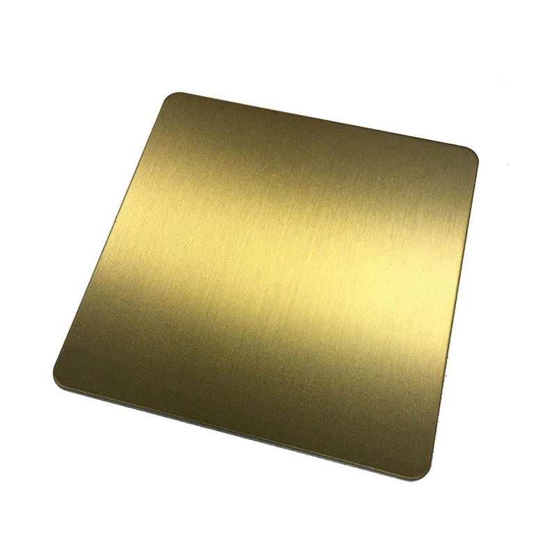 Китайский поставщик 430 титановый лист Hl Gold с защитой от отпечатков пальцев из нержавеющей