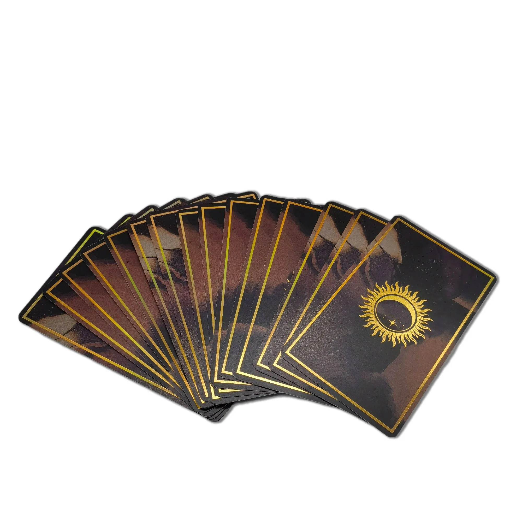 Bulk Gold Foil Tarot Card Printing Custom Personal Tarot Print Positive Affirmation Paper Oracle Deck Tarot With Silk Bags