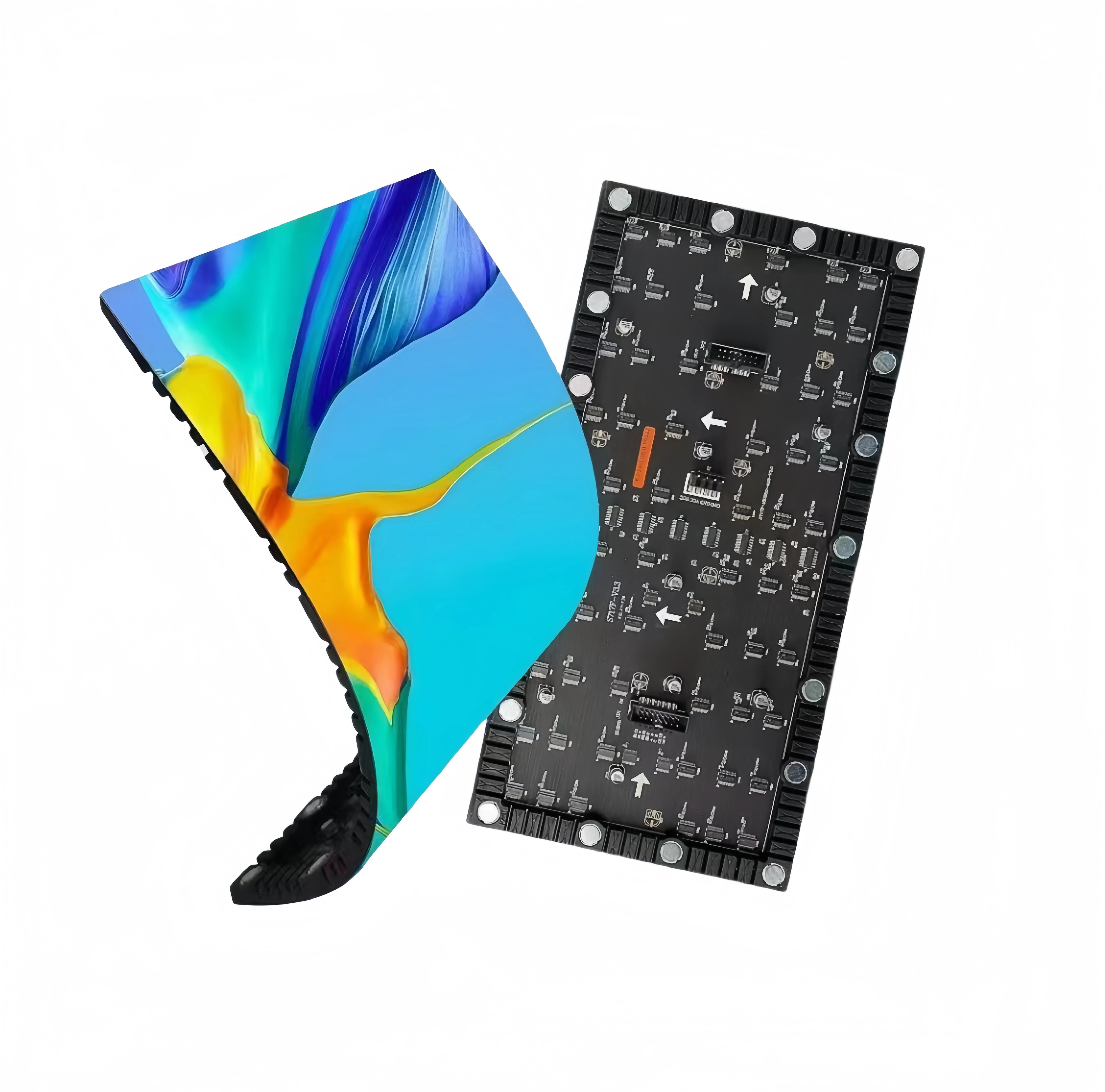 Indoor P2.5 soft module bending flexible Led display video wall display sexy video wall Full HD  full color