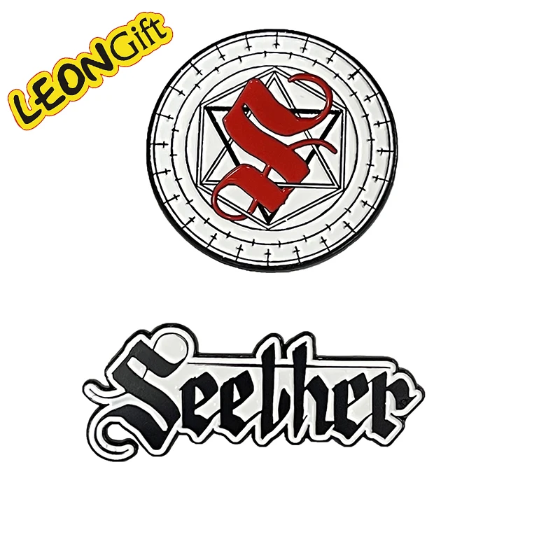 Leon Metal Gift anime custom soft hat cute metal badge cartoon backing card enamel pins