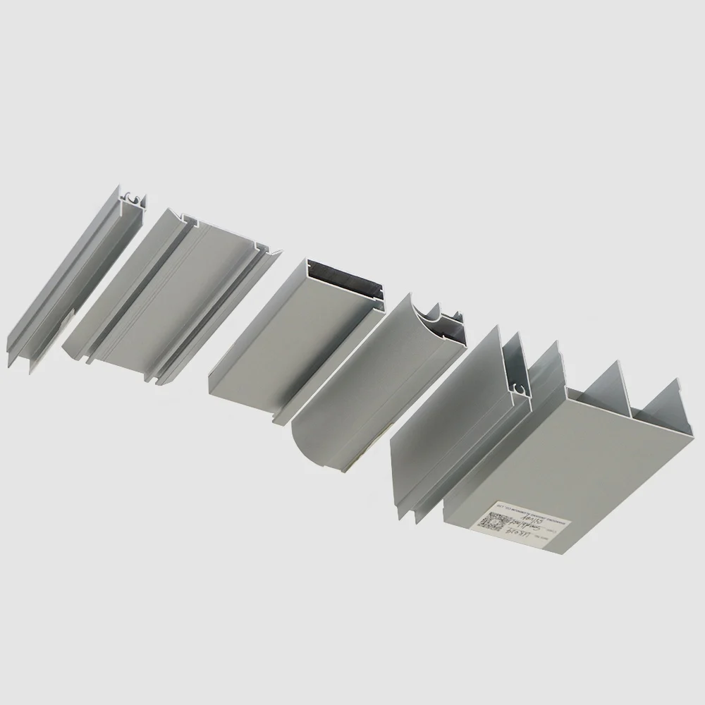 kitchen cabinet  furniture aluminium profile sandblasting anodized silver aluminum