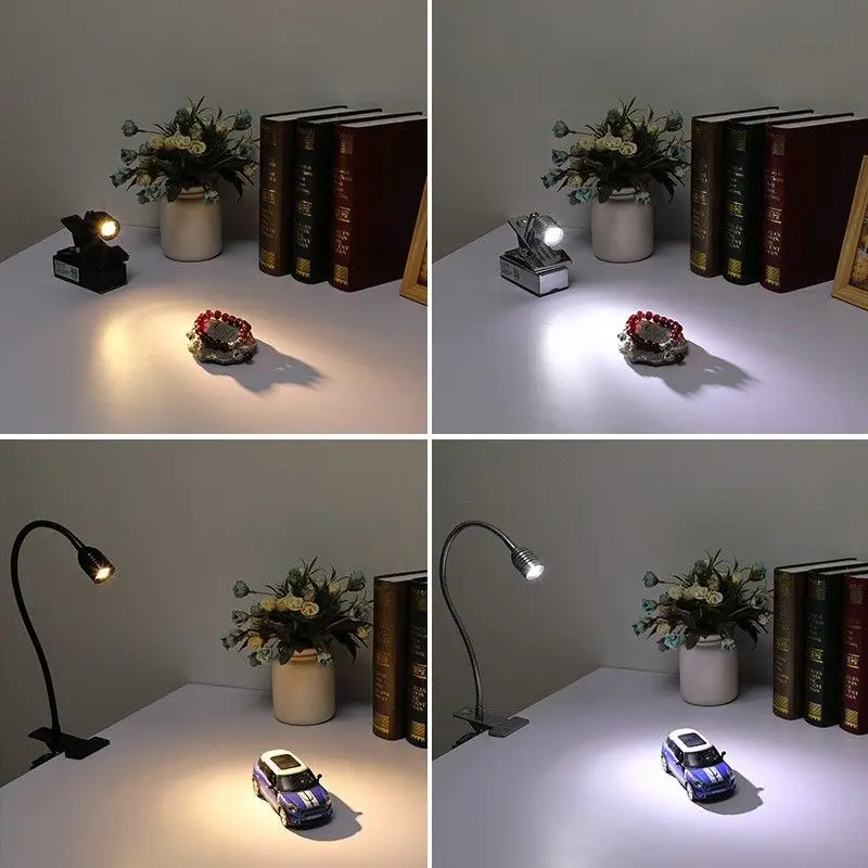 Portable Light Reading Warm/White USB Plug Gooseneck Flexible Table Lamp Remote Switch Control Clip Clam Lights for Reading