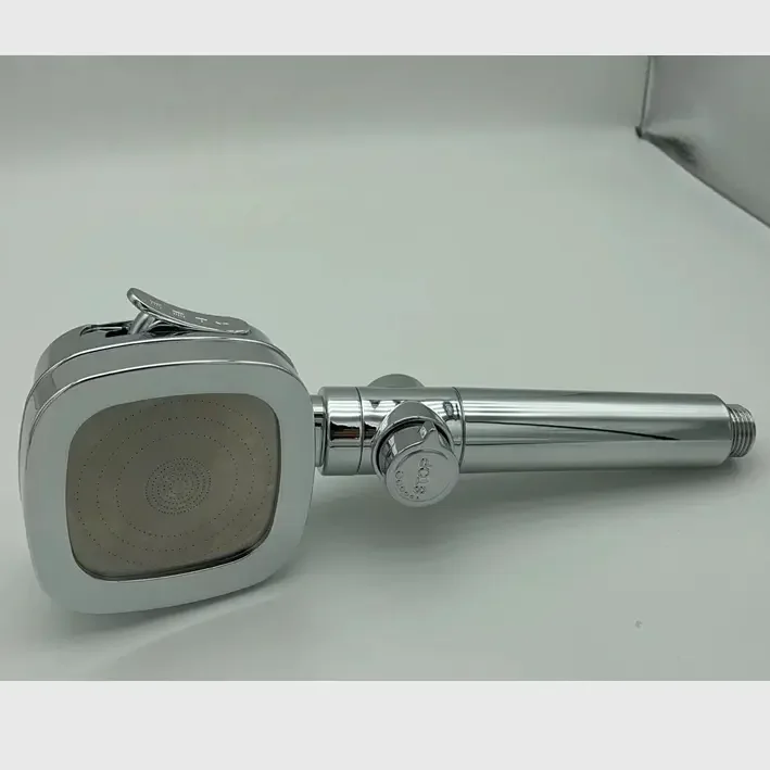 4-function square chrome toilet shut off hand shower