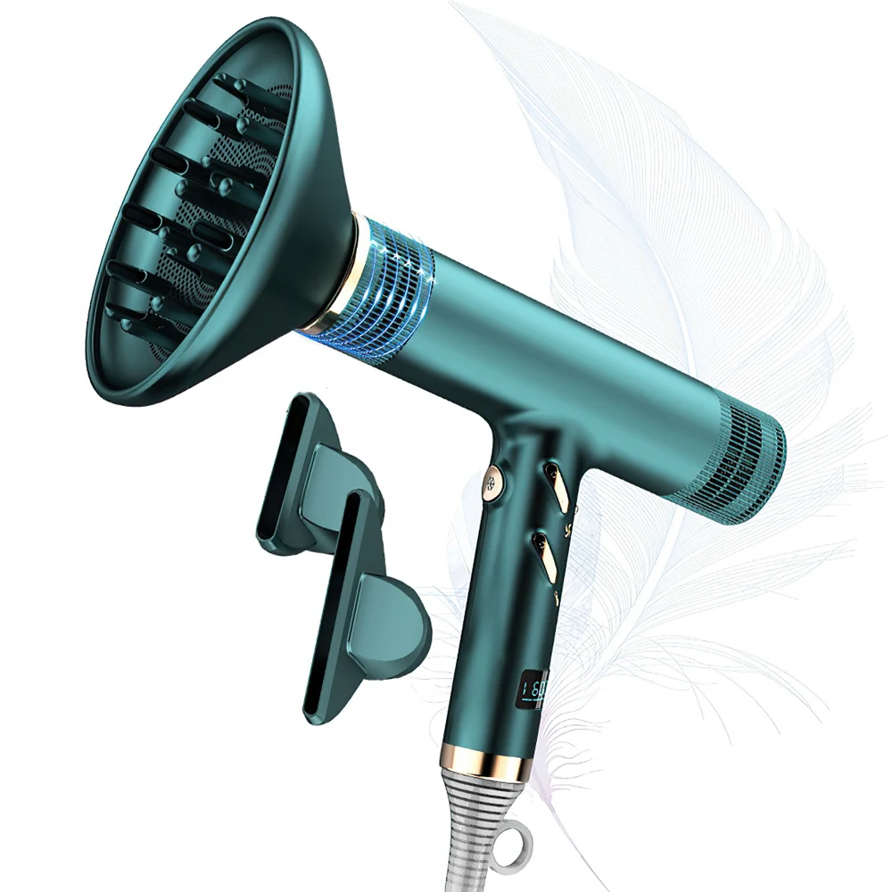 2022 Professional Hair Dryer 1600W 113000 RPM High Power Salons Hair Dryers Brushless Motor Low Noise Household Hair Dryer