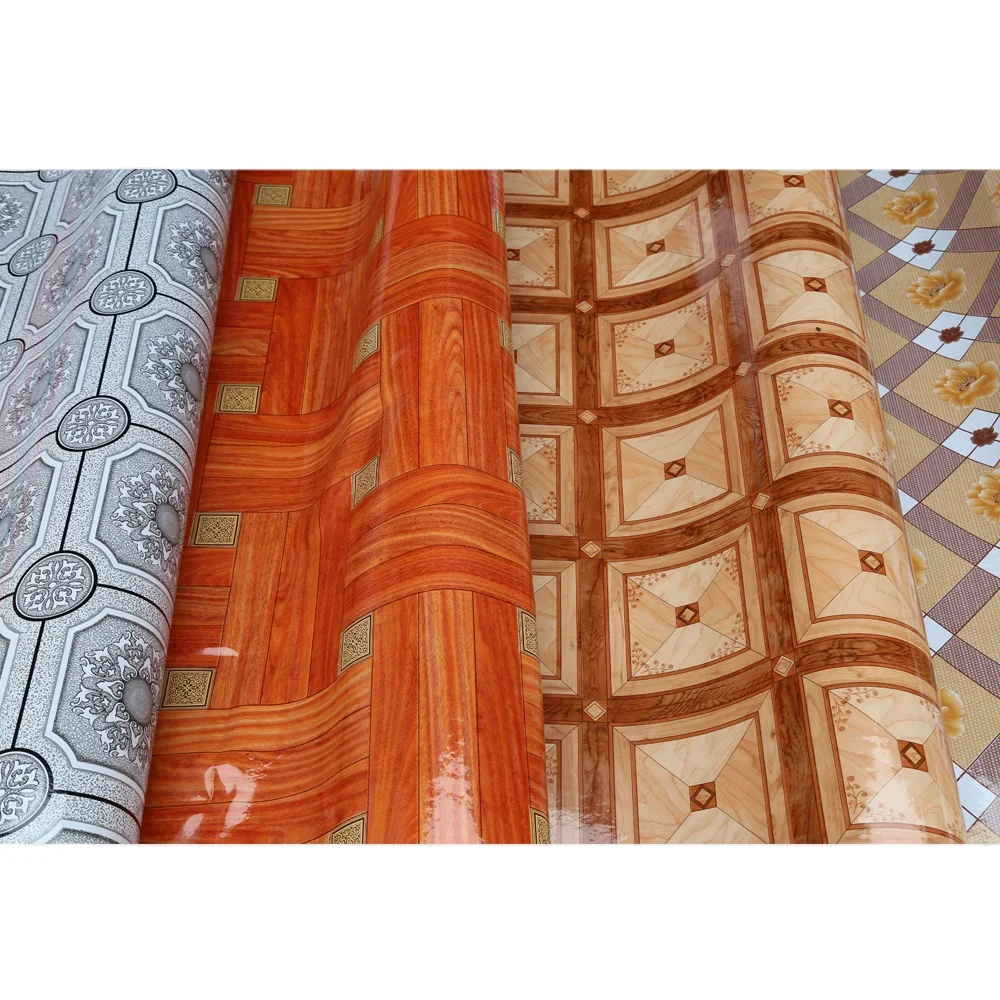 plastic carpet floor price per meter factory wholesale and high quality printed PVC floor covering carpet