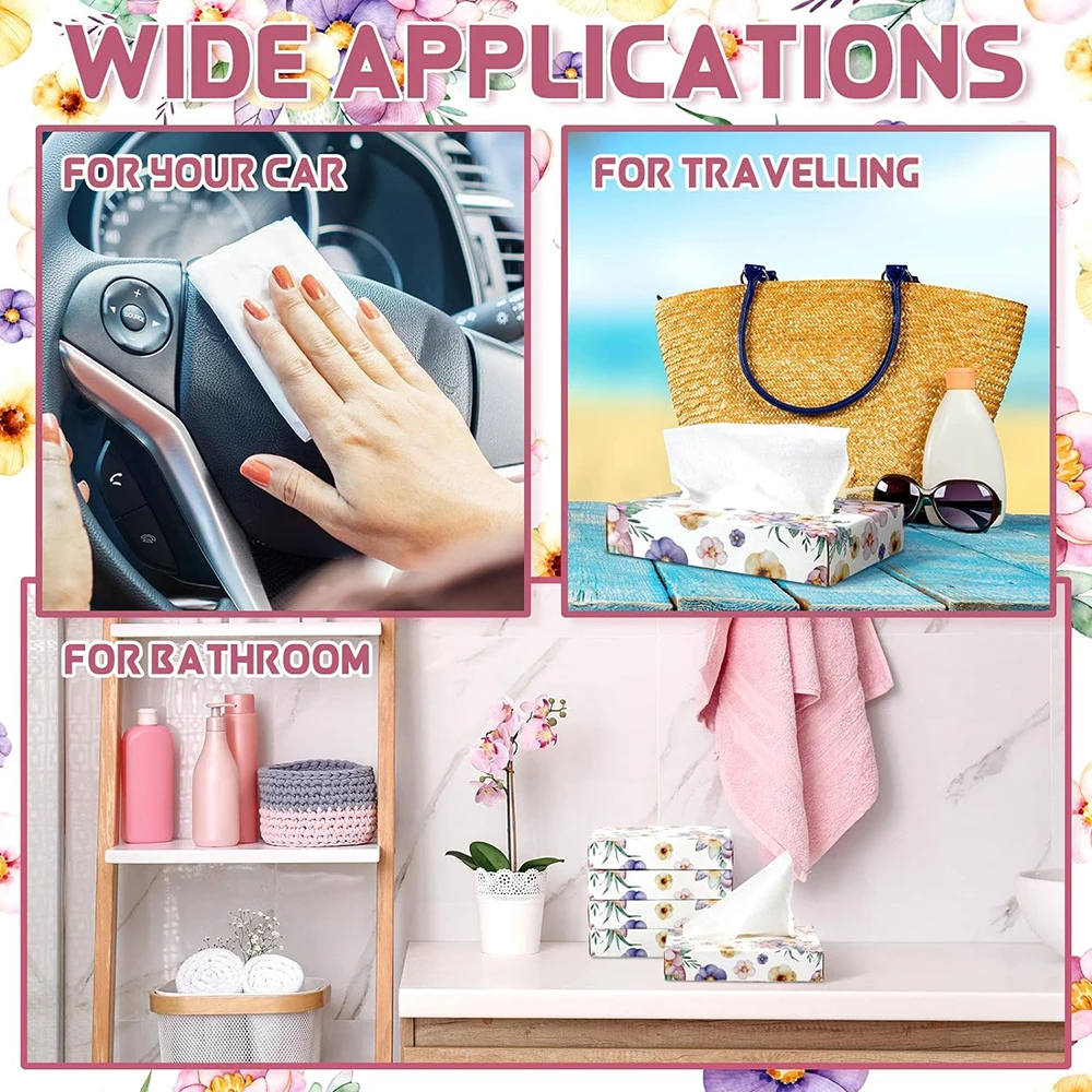CUSTOM BOX PACK 20*19cm FACE TISSUES PAPER 100 SHEETS FACIAL TISSUE Customized Box Facial Tissue