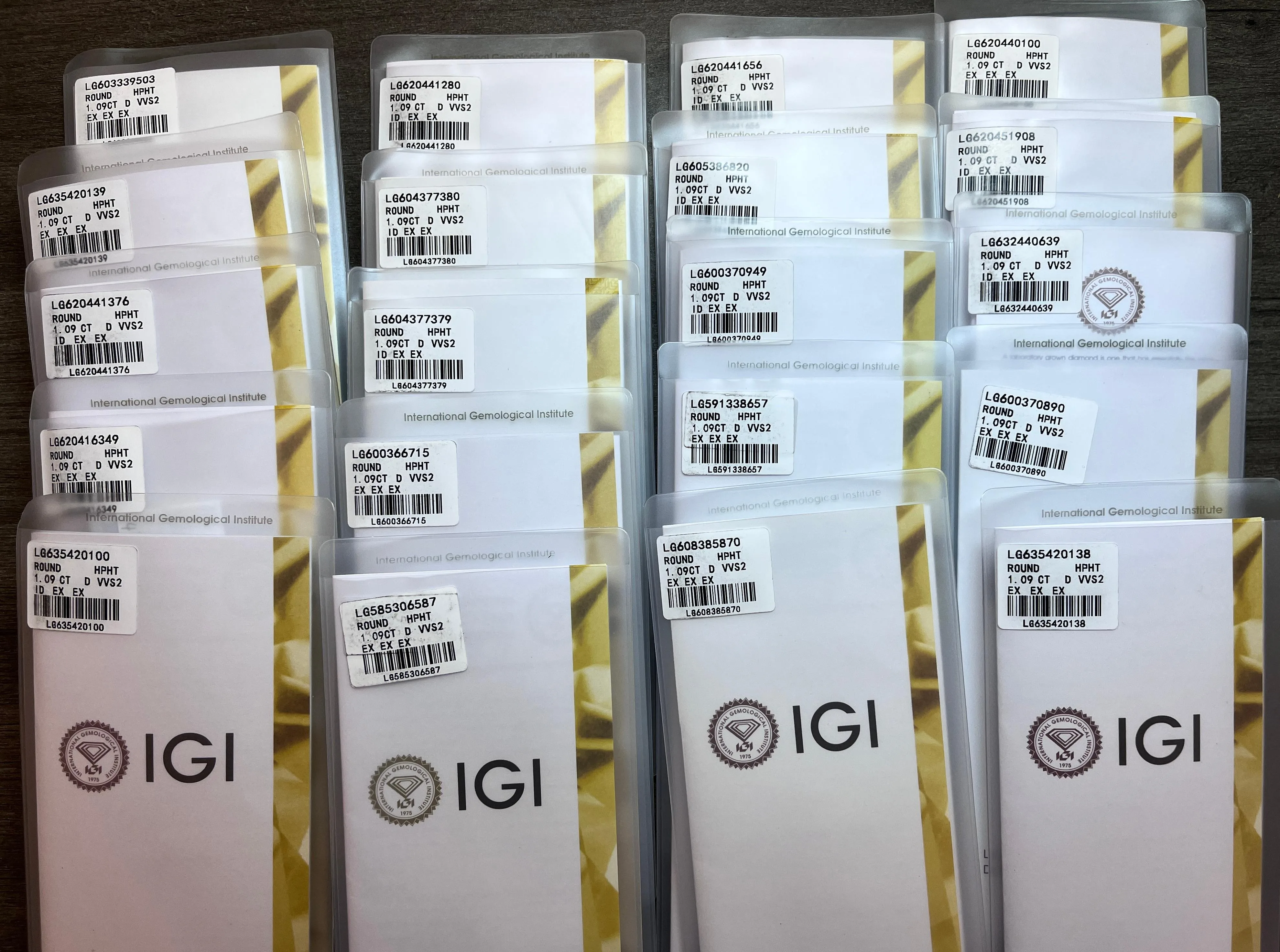 Factory Wholesale Price Igi Certified 1-5ct Round Cut Large Synthetic Diamond Hpht Cvd Fancy Shape Lab Grown Diamond