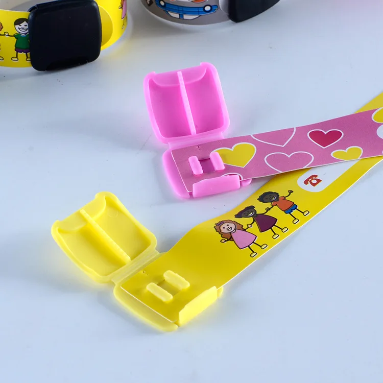 Lovely Design Kids Tracking Bracelet With Cheap Price ID Tracking Bracelet Wedding Party School Hospital Wrist Band