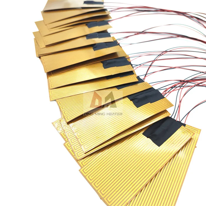 24v polyimide film heating element electric kapton 12v 12w flexible heater adhesive heating film