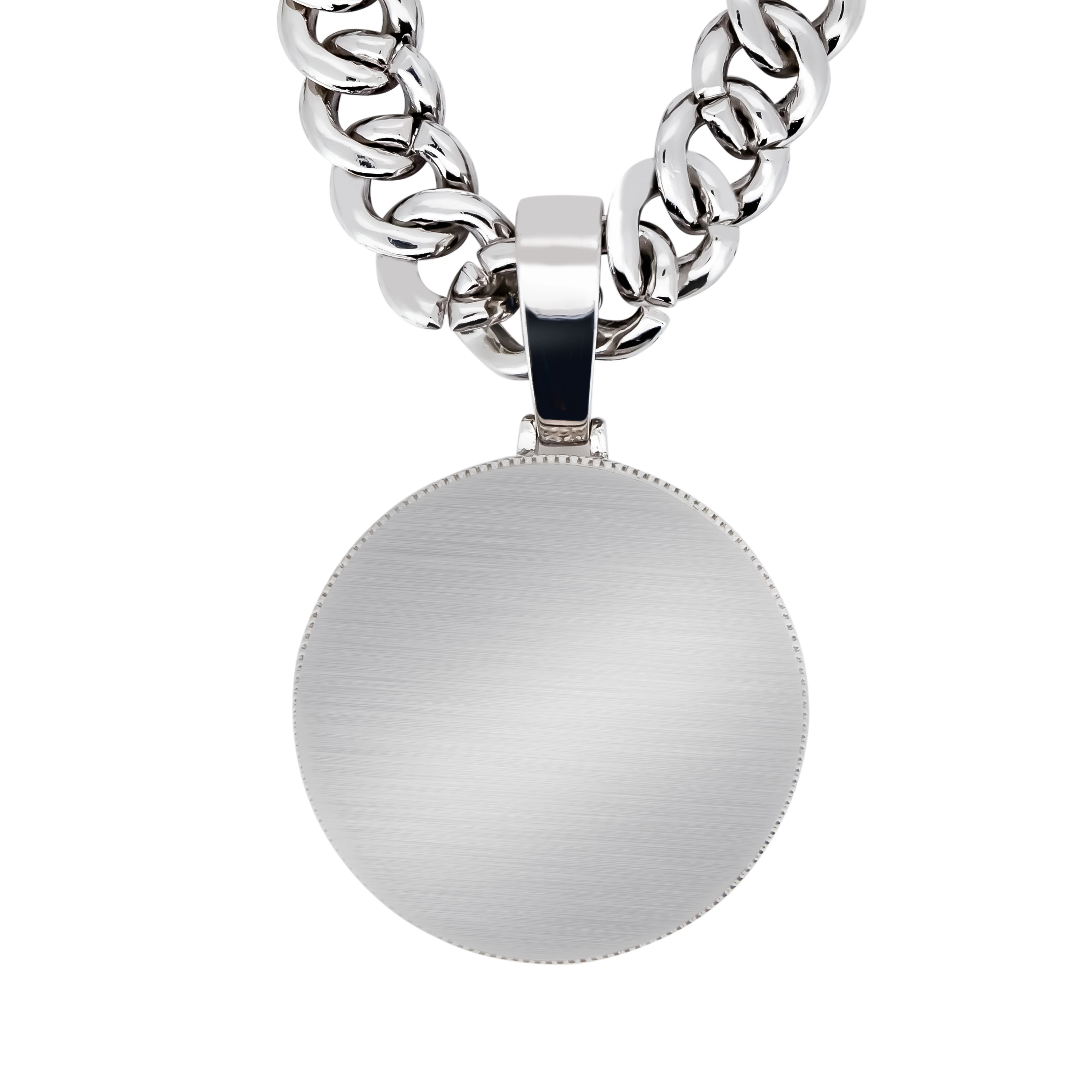 Custom Hip hop Iced Out Big Memory Pendants Necklace Spinning Necklace Hip Hop Letter Pendant