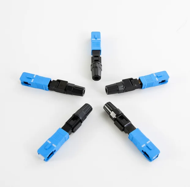 SC/UPC SC/APC Fiber fast connector FTTH Embedded 2.0 x 3.0 leather cable cold connector Cold connector