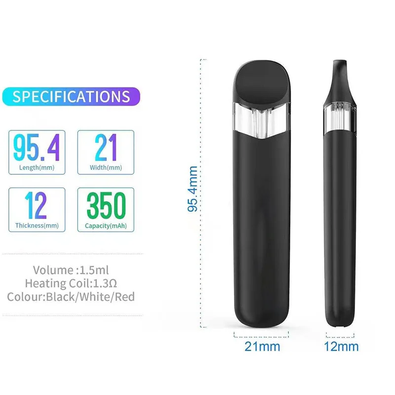 Оптовая продажа с завода 2021, керамическая катушка без пуговиц, перезаряжаемая сигарета CBD, вейп-ручка, вапорайзер, вейп, стартовый набор
